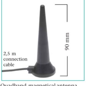 GSM antény, napájecí zdroje, kabely